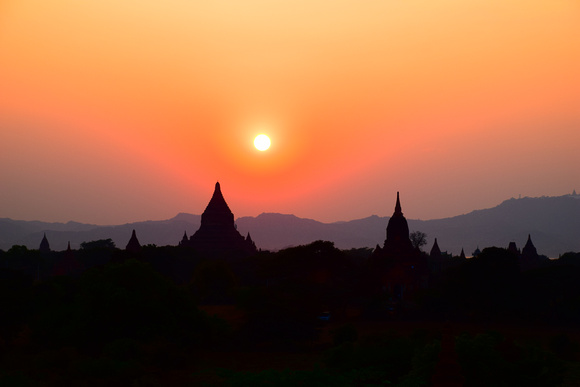 Bagan at Sunset -