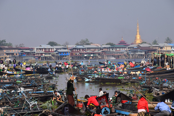 Nampan Floating Market, Myanmar